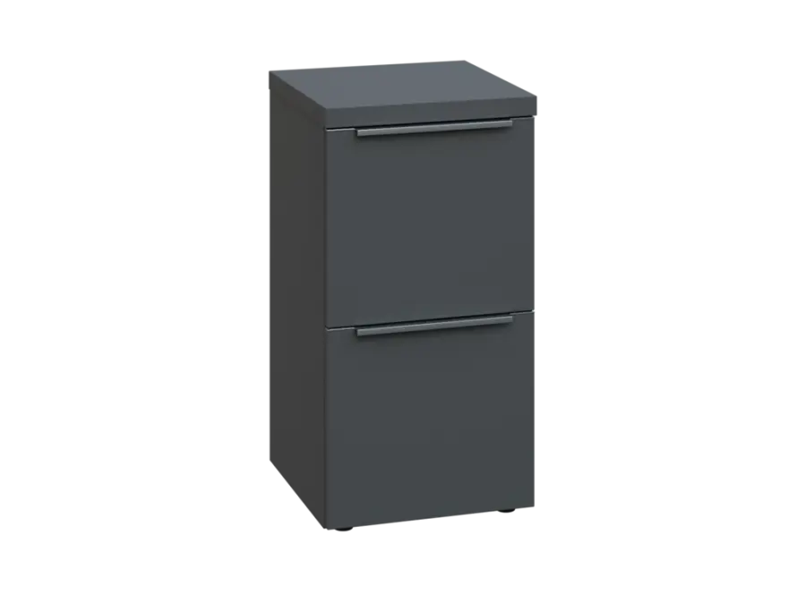 SIN 2 - 42Z kancelářská skříň, 2-zásuvková, 770x400x400, antracit